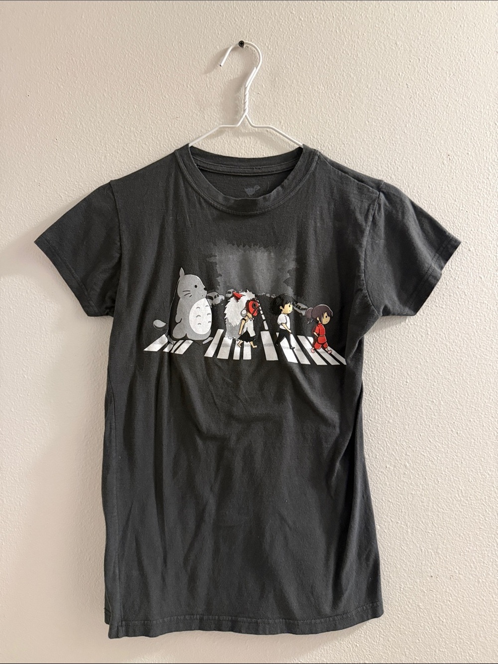 Kids Black Graphic Tee Featuring Studio-Inspired Character Walk